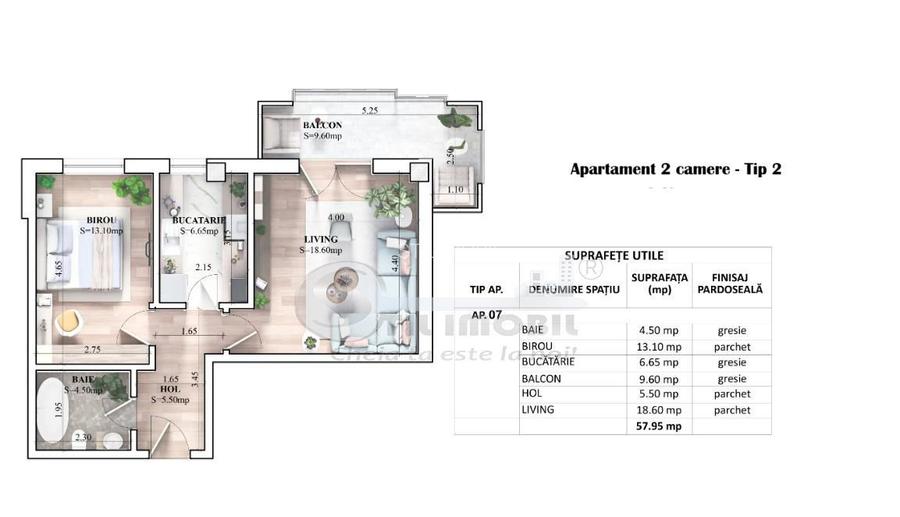 Apartament 2 camere Decomandat  Galata Comision 0% - 3