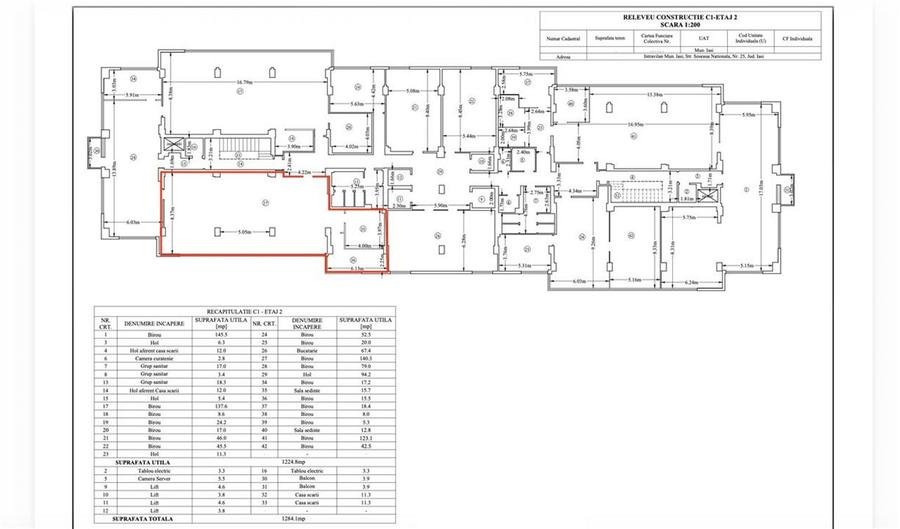 Spatii birouri semicentru, Podul de Piatra, Noc, de la 40mp la 1000mp