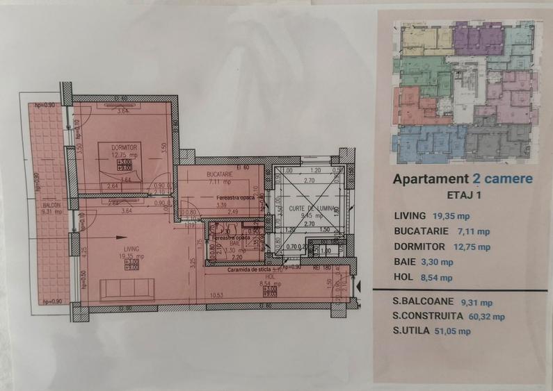 Apartament cu 2 camere Sisesti de inchiriat