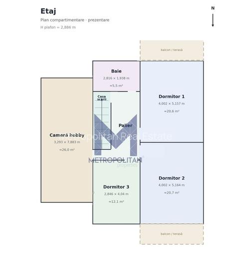 Casă P+1 | 168 m² utili | LOT 378 m² I 3 Dormitoare | Garaj | Florești - 2