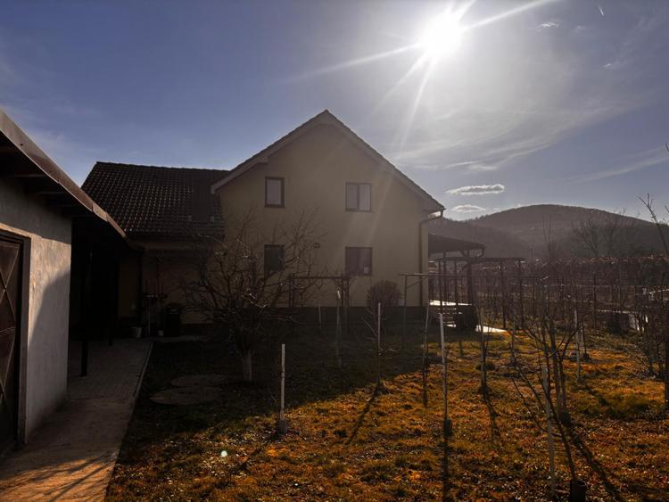 Casă spațioasă cu 3 dormitoare, două terase și două fronturi–15 km de Bistrita