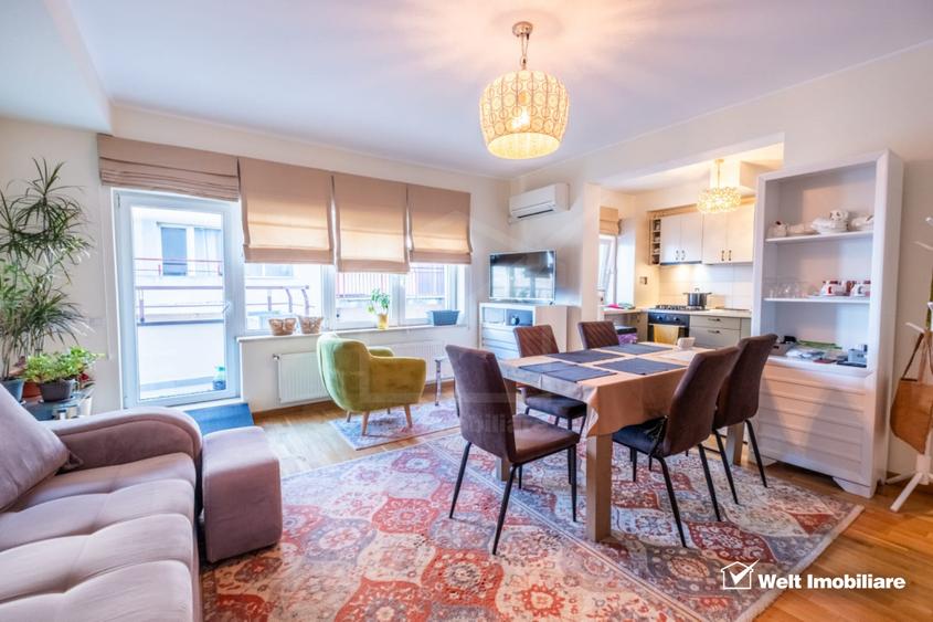 Apartament superb 2 cam. 59 mp , terasa 46 mp, balcon 7.5 mp,garaj ,zona Vivo
