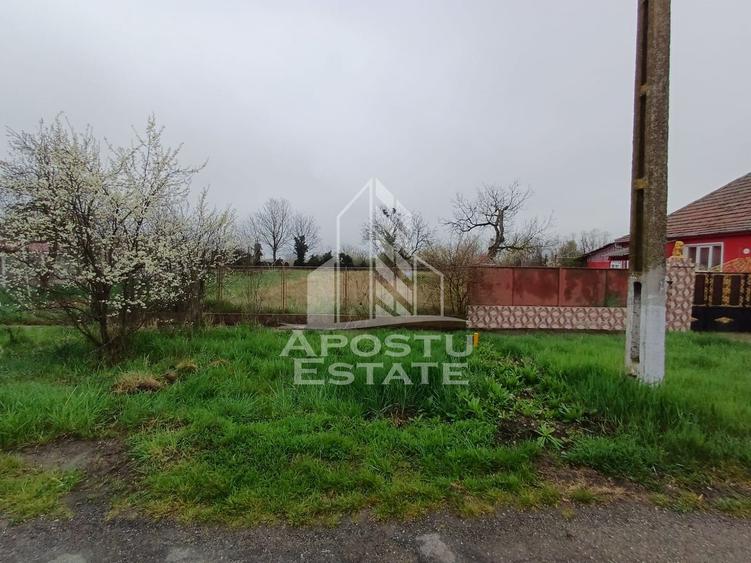Teren 825 mp Voiteg, front stradal 14 m – ideal casă individuală