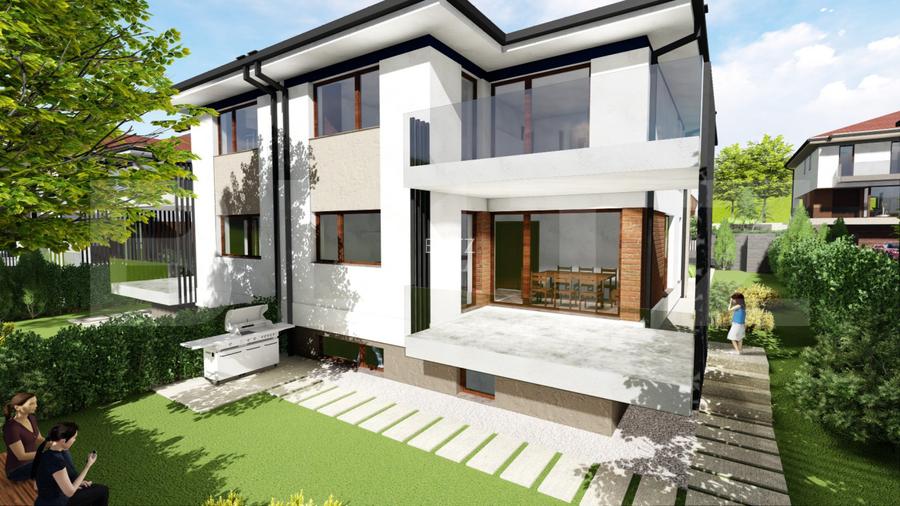 Casă modernă 192 mp, 6 camere, Living, Bucatarie, ansamblu premium - 5
