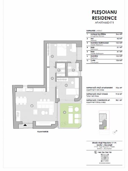 Domenii | Kiseleff | Aviatorilor | 3 camere | Bloc Boutique | Finisaje de lux