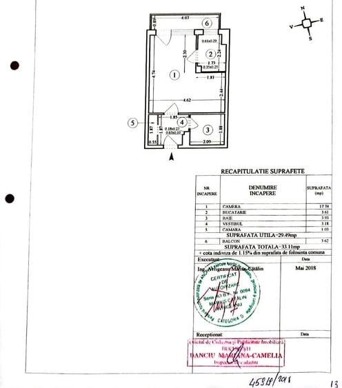 Garsonieră modernă | Șoseaua Nicolae Titulescu – Piața Victoriei | 33 mp