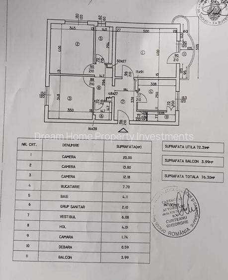 Apartament 3 camere, decomandat, 76 mp, Unirii – Bd. Octavian Goga | Etaj 2 - 9