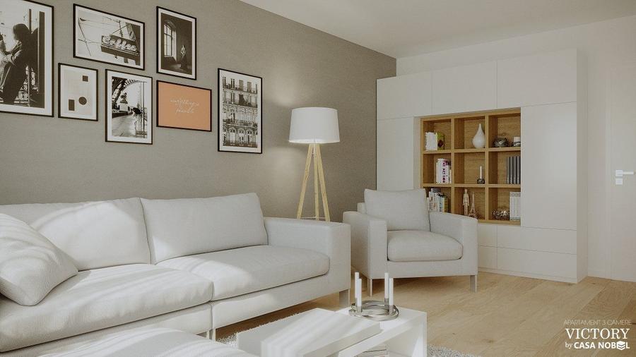 Apartament 3 camere în clădire cu 3 etaje