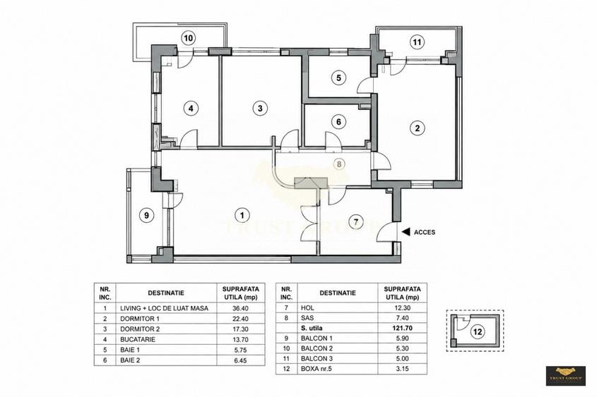 Apartament 3 camere lux - Herastrau | Loc de parcare