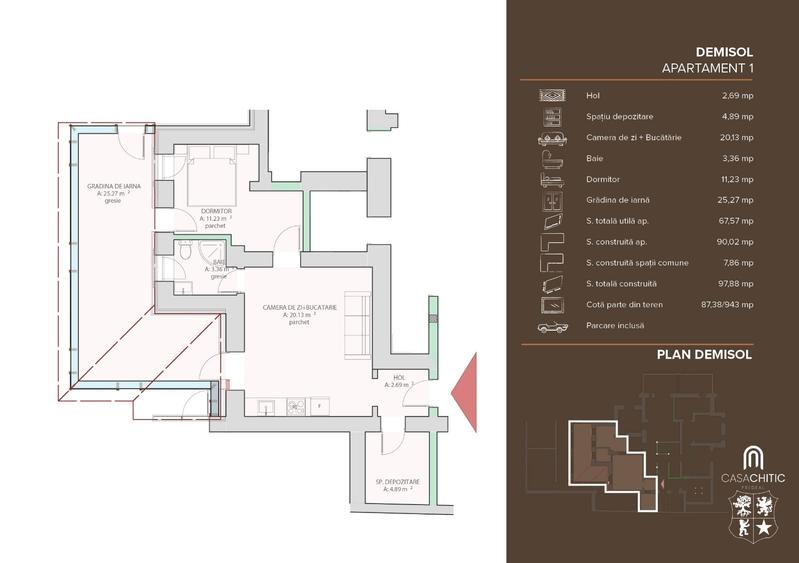 Apartament de vacanta (AP. 1)- TVA 0% - Vila in stil Neo-Romanesc