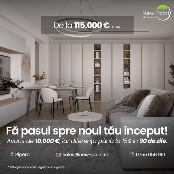 Apartament 2 camere Pipera - Avans 10.000 euro