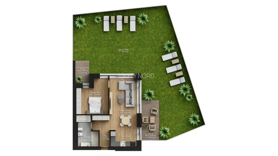 Bloc nou construit, intabulat! Gradina 138 mp amenajata - 3