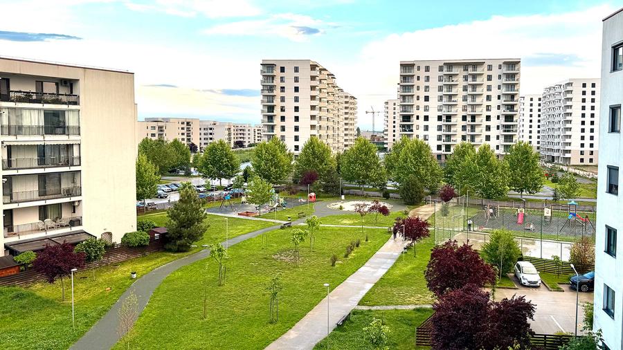 3 camere | Greenfield-Băneasa | Vedere parc | Terasă | Parcare inclusă