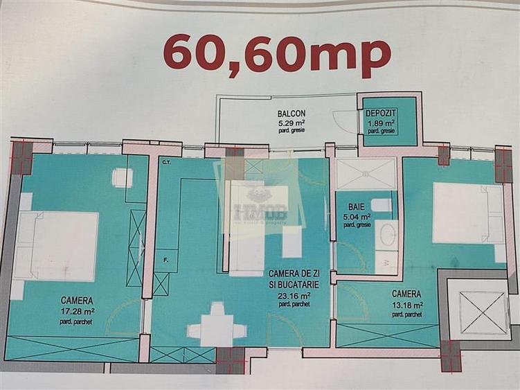 Apartament cu 3 camere balcon boxa si loc de parcare pe Doamna Stanca