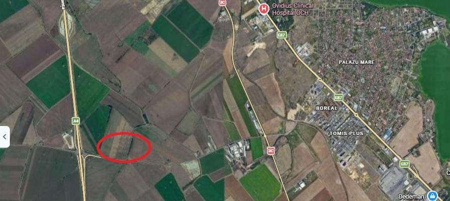 Teren extravilan lângă autostrada A4