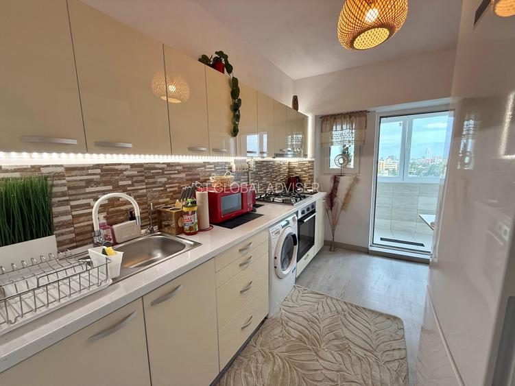 Apartament 2 camere spatios, 67 mp, mobilat cu priveliste panoramica