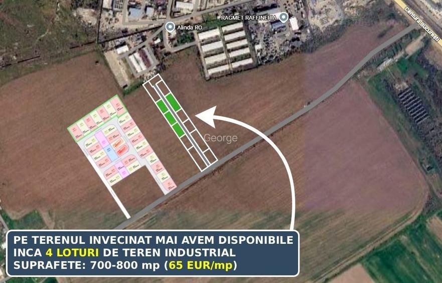Loturi Teren Industrial Hale Bragadiru – 700m de Centura București - 65EUR/mp - 3