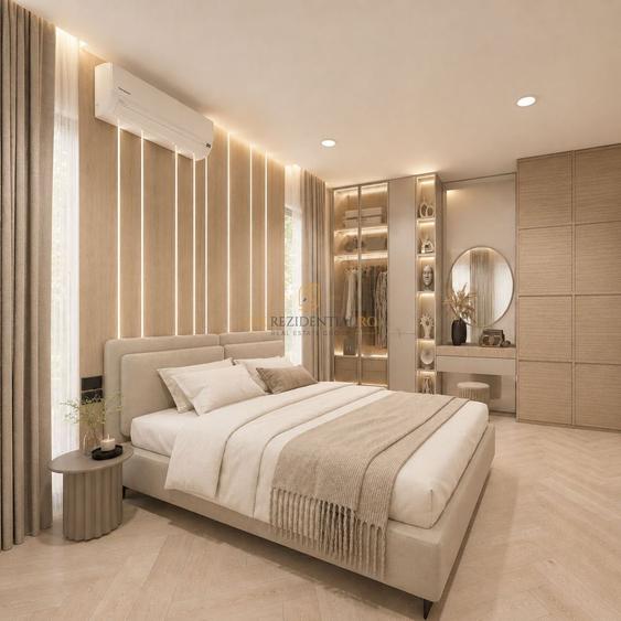 Vila individuala, 4 camere + dressing, finisaje de top, loc de parcare