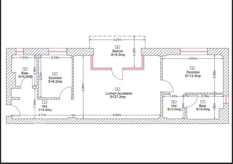 Apartament 3 camere LUX 70mp BLOC NOU Borhanci
