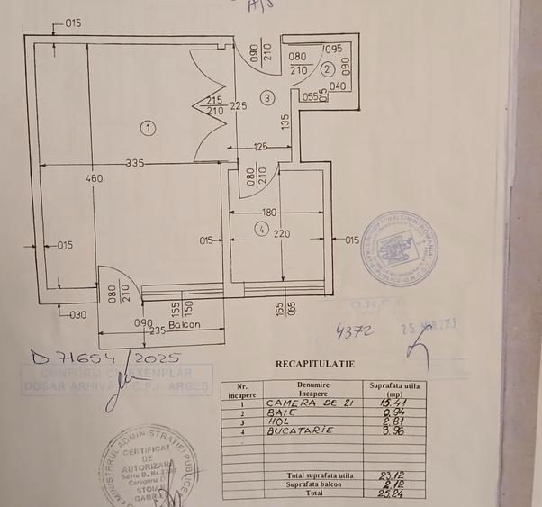 Garsonieră Exercițiu / TRAIAN , etaj 2, finisaje medii !