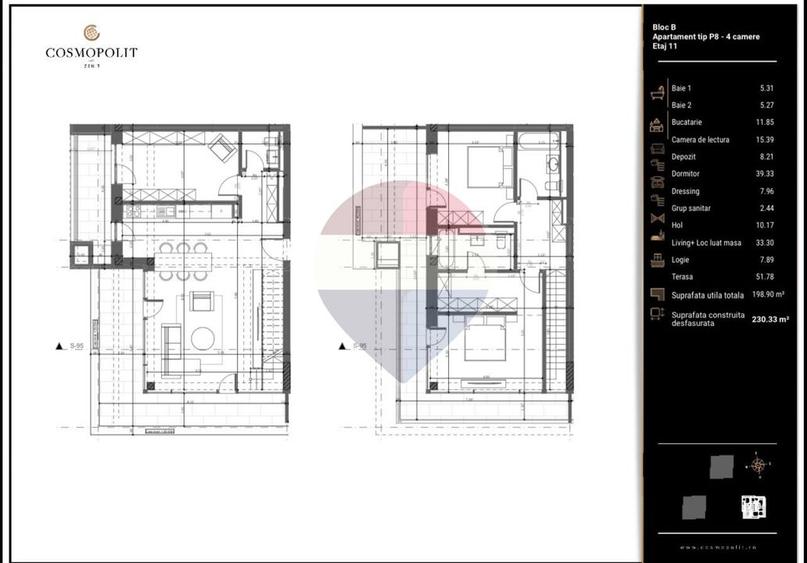 Penthouse Premium - Doua Nivele - Cosmopolit Zenit - 0% COMISION