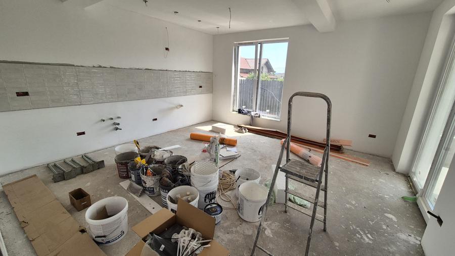 Casa moderna 2026, 3 camere, 3 bai, 120 mp utili, 300 mp teren