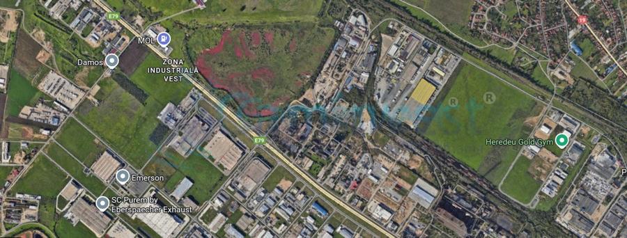 Teren de inchiriat cu vizibilitate maxima, zona industriala Bors, Oradea, Bihor