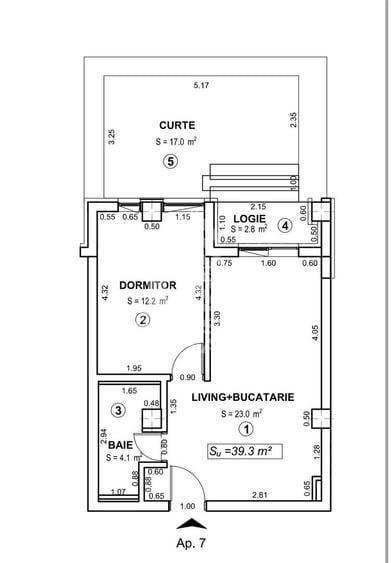 Apartament cu 2 camere open space Torontalului - 5