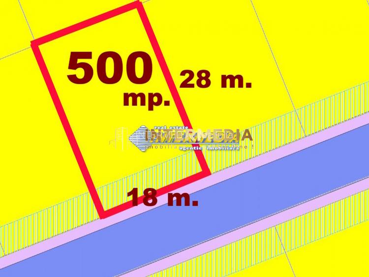 OCAZIE! Teren Intravilan OARDA de 500 mp deschidere 18 m. cu toate utilitatile - 2