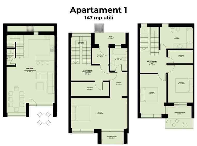 Casa de vanzare – concept modern, priveliste deosebita – 147 mp utili