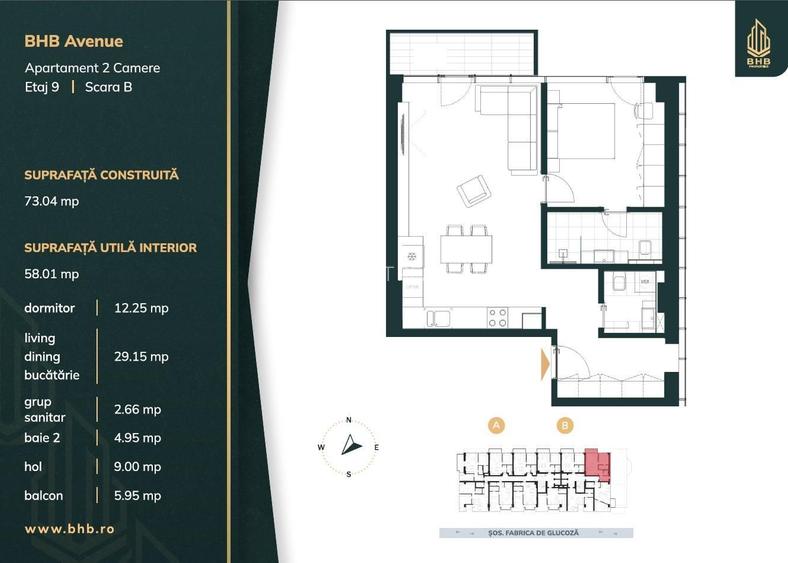 BHB Avenue / 2 camere / parcare inclusă - 15