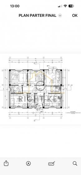Casa parter 100mpu, 4 cam, placa, încălzire pardoseala! Comision 0% - 4
