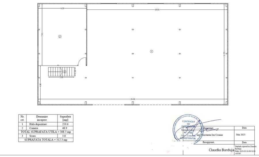 Vanzare Hala Industriala 619mp - teren 985mp - zona Manastire - 6