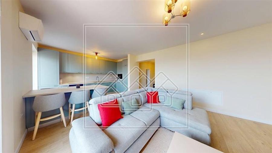 Penthouse nou - 87 mp utili, terasa 100 mp - mobilat si utilat modern