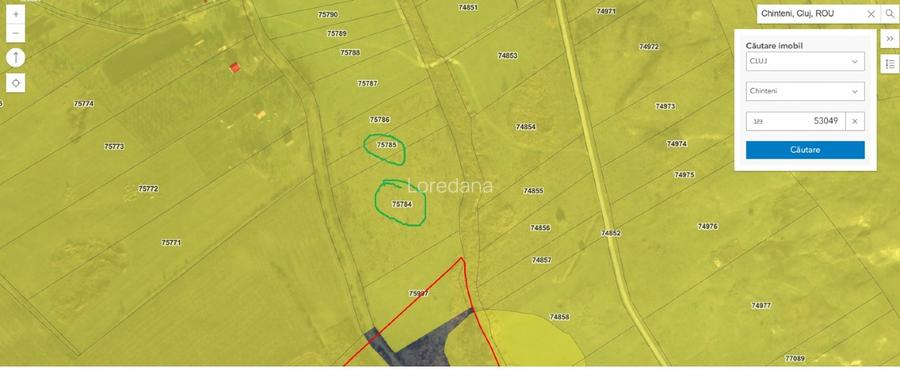 Teren agricol extravilan in Feiurdeni cu acces din Câmpenești. S=10300mp+2300mp - 6