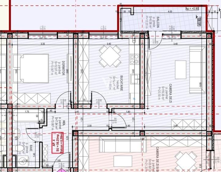 Apartament 2 camere cu bucatarie inchisa - Selimbar