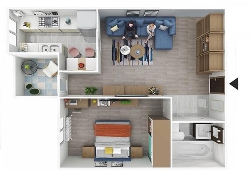 AVANGARDE CITY 2 CAMERE produs finalizat model F