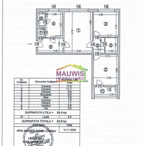 Vand apartament 3 camere Piata Straduintei - Niculitel