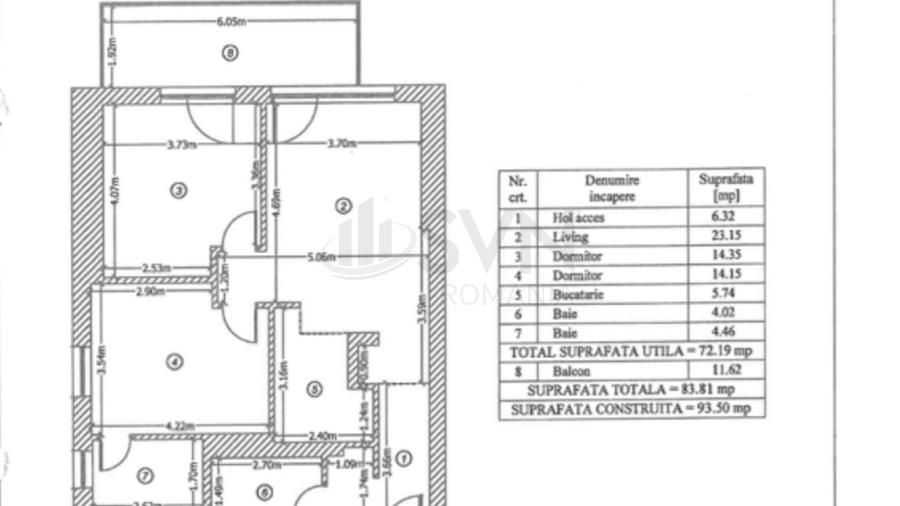 REA1026455 Apartament modern 3 camere One Herastrau Towers