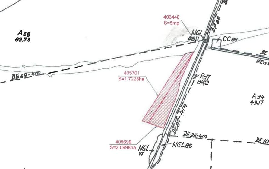 TEREN INDUSTRIAL INTRAVILAN – 38.226 MP | LÂNGĂ DEPOZITUL PROFI |