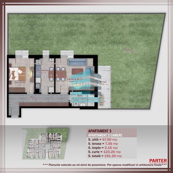 2 Camere Decomandat cu Gradina 123 Mp,Boutique, Titan -Pallady - 7