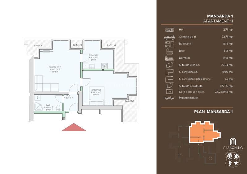 Apartament de vacanta (AP11) - TVA 0% - Vila in stil Neo-Romanesc - 8