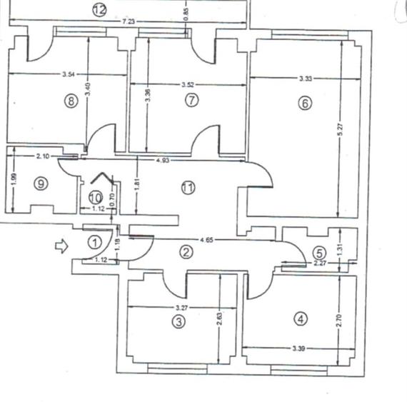 Apartament 4 camere decomandate