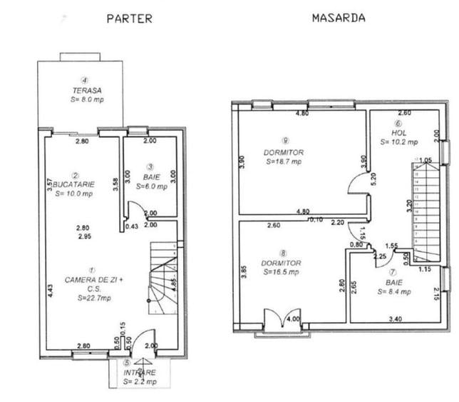 Casa insiruita 3 camere | 92,5 mp utili | Curte amenajata | Mosnita Veche