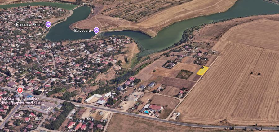 Teren intravilan Fundulea 1.000 mp | Parcelabil | Dublă deschidere | Utilități