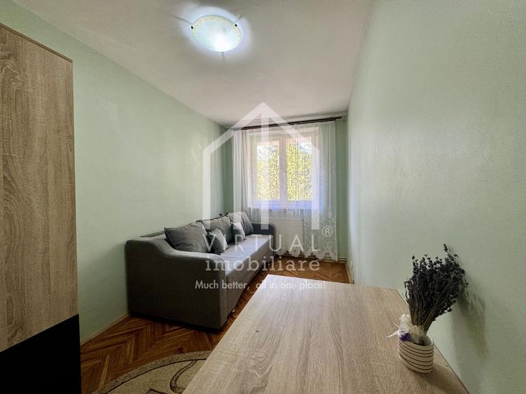 Apartament cu 3 camere, decomandat, 67mp utili + balcon - N. Iorga