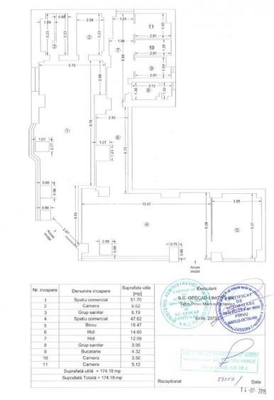 Spatiu comercial 174 mp situat in Zona Tomis III