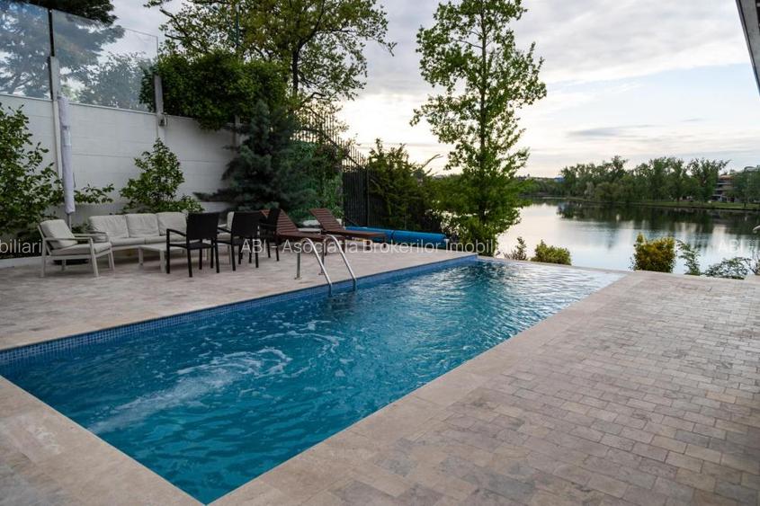 Baneasa lake House 340sqm, swimming pool, lake side deck - 19