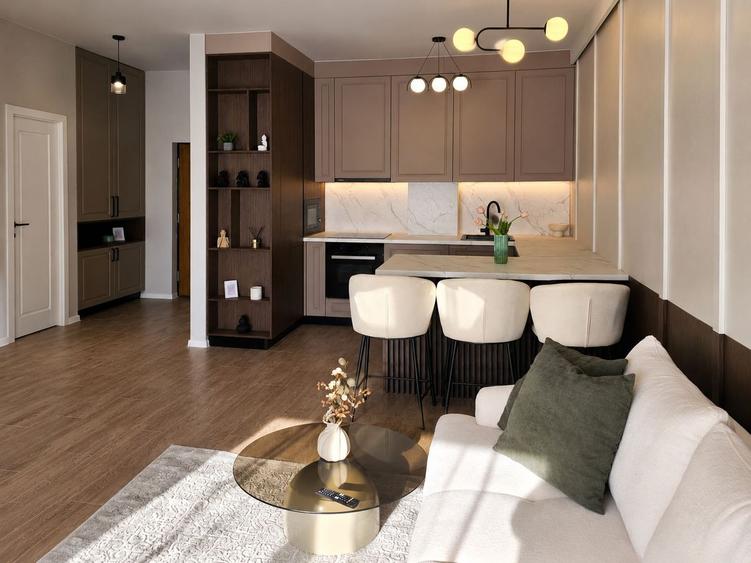 Apartament 2 camere, finisat mobilat, 45 mp, str Eroilor Floresti