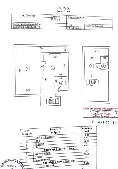Apartament 2 camere+birou,duplex,nou,terasă 30 mp,parcare – Pallady